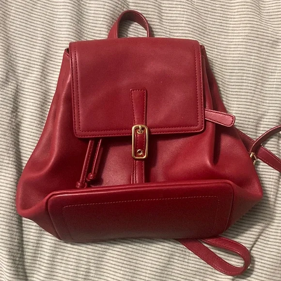 希少 90s OLD COACH 9858 リュック オールレザー レッド 赤 オールドコーチ OLD COACH リュック 赤 レッド ヴィンテージ USA